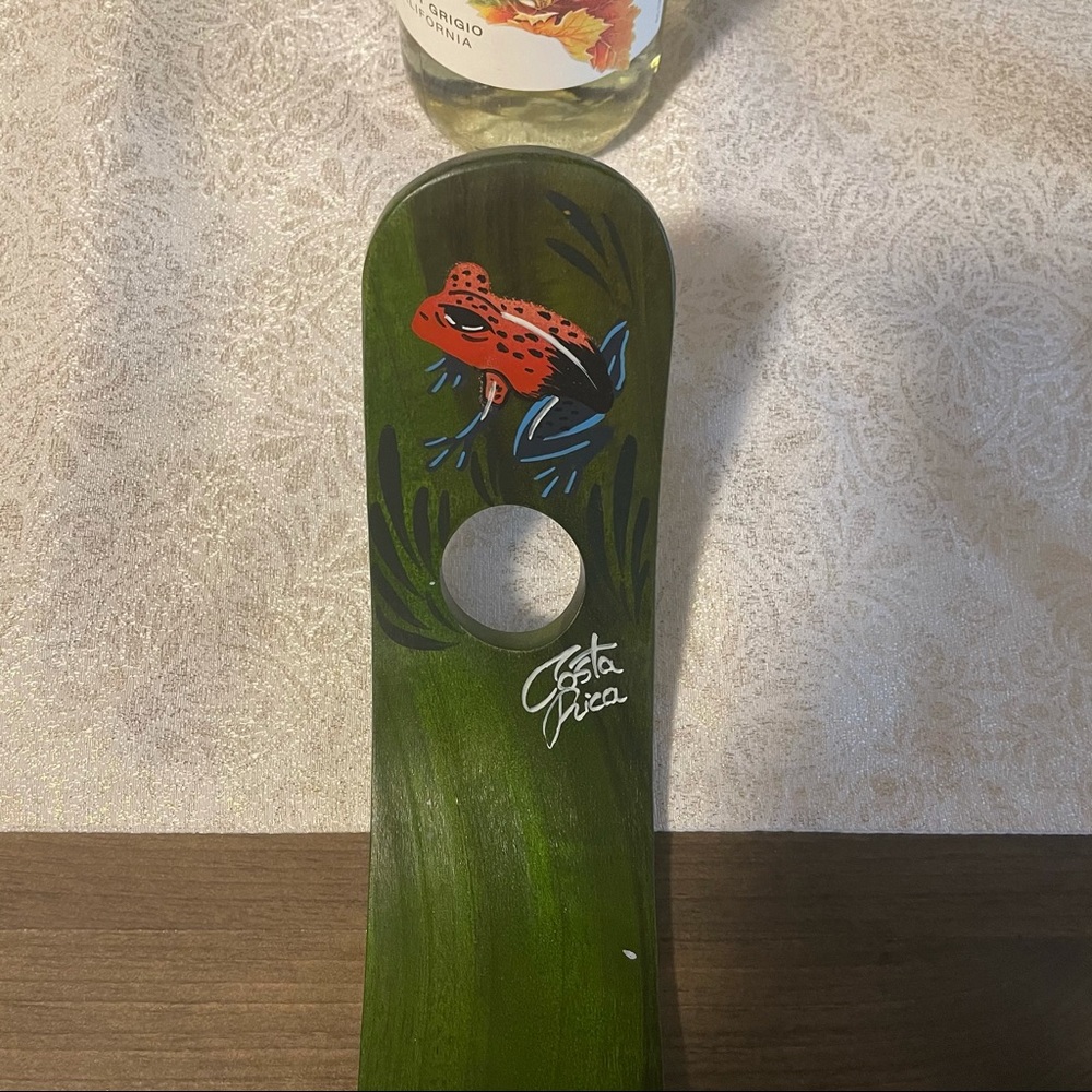 Hand Painted Costa Rica Wine Display
